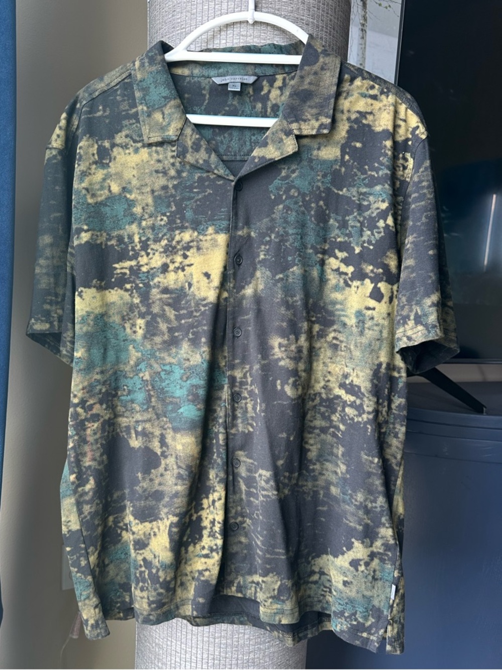 John Varvatos Short-Sleeve Button Shirt Sz XL NWOT